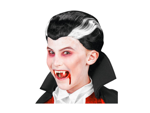 Peruka wampira czarno-biała