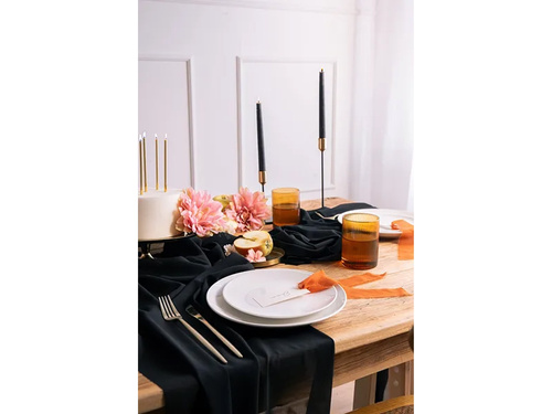 Dekoracja bieżnik na stół czarny - 48 cm x 5 m - 1 szt.