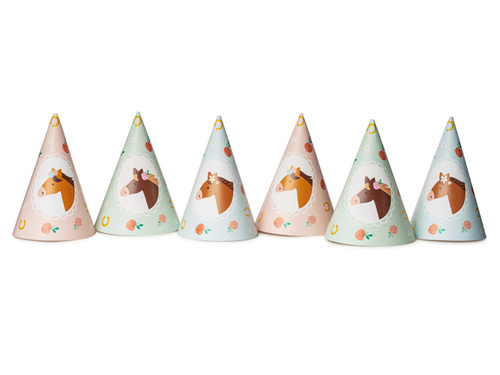 Horses Party Hats - 6 pcs