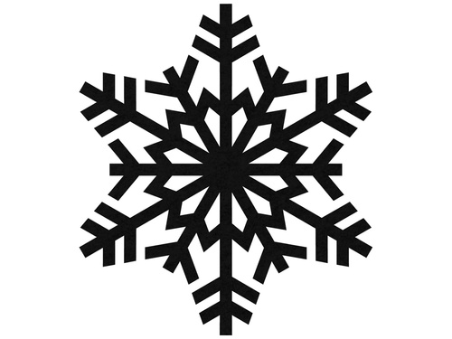 Podstawka pod kubek - Śnieżynka - 10 cm - 4 szt.