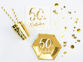 Metallic gold confetti 50 - 15 g.