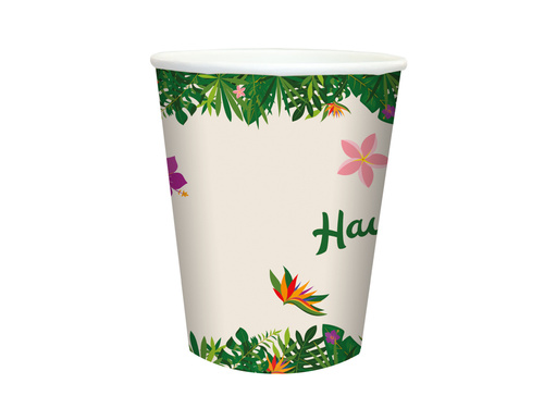 Hawaii Party cups - 250 ml - 6 pcs.