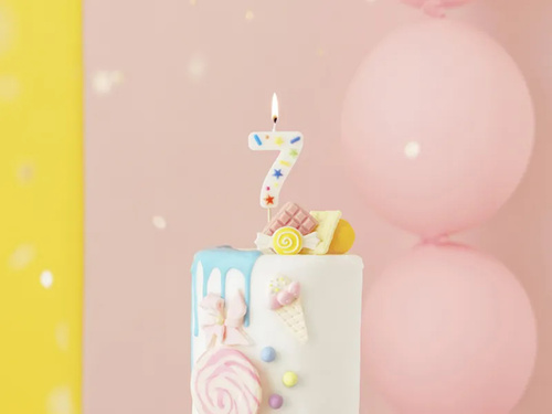 Candle no 7 - 1 pc