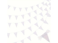 Bunting white flag banner - 10 m - 1 pc