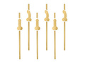 Słomki peniski na wieczór panieński złote - 8 szt.