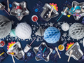 Hanging decoration light gray ball - 10 cm - 1 pcs.