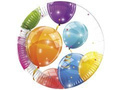 Birthday plates Shiny Balloons - 20 cm - 8 pcs.