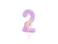 Unicorn candle no 2 - 1 pc