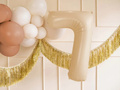 Number 7 Beige Foil Balloon - 72 cm - 1 pc