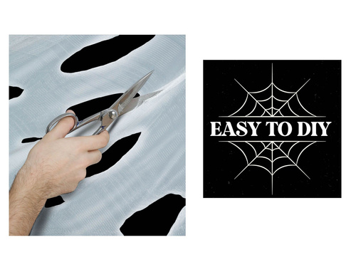 Pajęczyna DIY na Halloween - 1 szt.