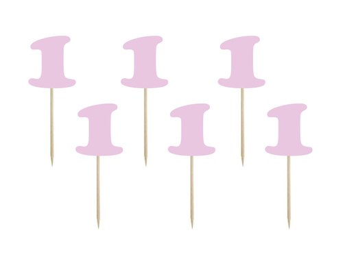 Pikers for one year old pink onesies - 6 pcs.