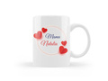 Kubek personalizowany na dzień matki z serduszkami - 330ml