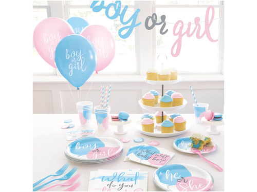 Kubeczki papierowe na Baby Shower Baloniki - 8 szt.