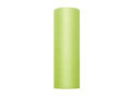 Light green smooth tulle - 15 cm x 9 meters - 1 item.