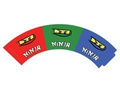 Ninja cupcake liners - 6 pcs.
