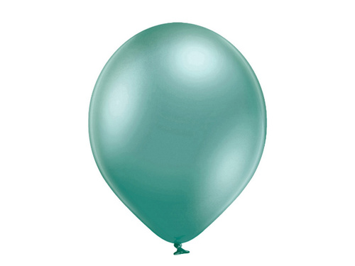 Glossy green latex balloons - small - 25 pcs.