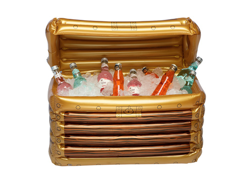 Inflatable treasure chest cooler - 60 cm - 1 pc