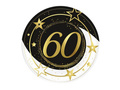 60th Birthday Paper Plates 23 cm - 6 pcs