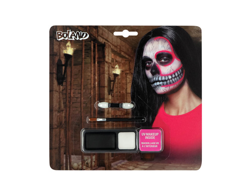 Zestaw Make Up Neonowa Czaszka - 1 op.