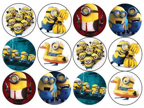 Muffin cupcake wafers Minions