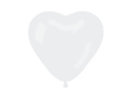 White heart balloons - 29 cm - 50 pcs.