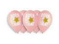Balony lateksowe Born to shine różowe - 33 cm - 5 szt.