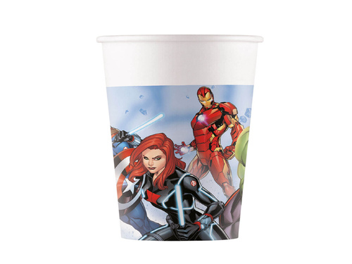Kubeczki papierowe Avengers - 200 ml - 8 szt.