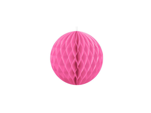 Dekoracja wisząca kula różowa - 10 cm - 1 szt.