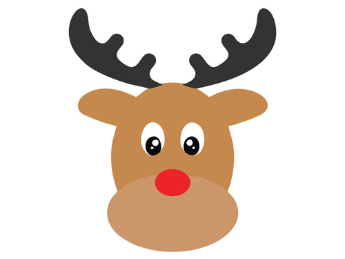 Double-sided Christmas decoration Reindeer - 36 cm