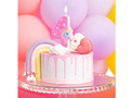 Unicorn candle no 4 - 1 pc