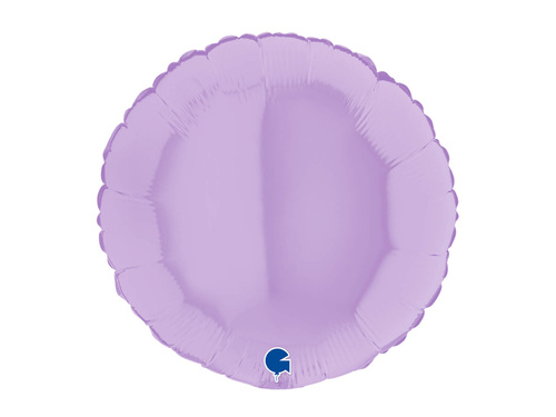 Lilac Matte Round Foil Balloon - 46 cm - 1 pcs