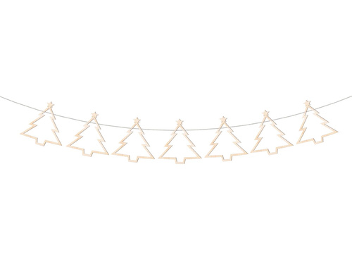 Wooden Christmas Garland - 10m