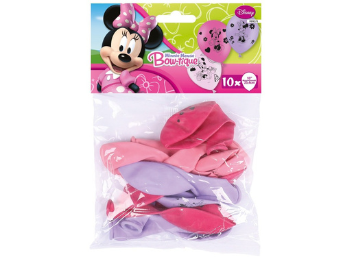 Balony urodzinowe Myszka Minnie - 25 cm - 10 szt