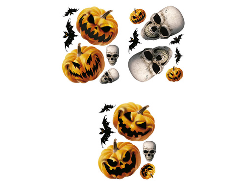 Dekoracja elektrostatyczna na szybę na Halloween - 1 komplet