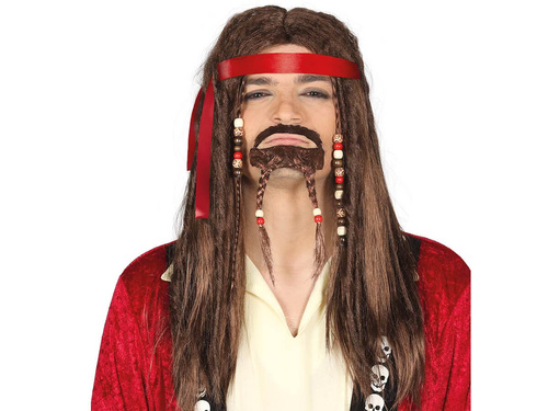 Peruka Kapitan Jack Sparrow - 1 szt.