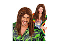 Brązowa peruka Dreadlocks