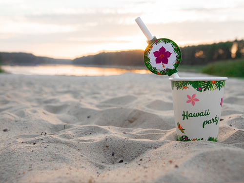 Hawaii Party cups - 250 ml - 6 pcs.