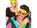 Pair of neon yellow wristbands