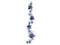Blue floral garland - 220 cm - 1 pc