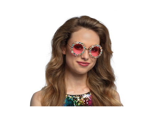 Okulary imprezowe w kryształki