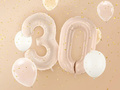 Number 3 Beige Foil Balloon - 72 cm - 1 pc