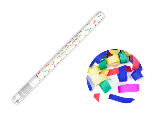 Shooting tube - colorful confetti - 80 cm - 1 pcs.