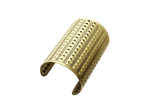 Brązowa bransoletka z kwadratowymi ćwiekami