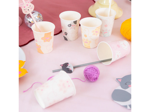 Cat cups - 220 ml - 6 pcs.