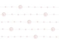 Pale pink pearl garland - 1,3 m - 5 pcs.