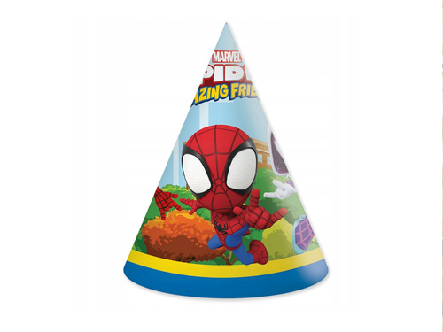 Spidey birthday caps - 6 pcs.