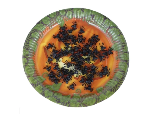 Black spiders - 70 pcs