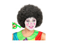 Czarna peruka klauna włosy afro