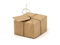 Guest boxes with hang tags brown - 10 pcs.
