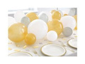 Set of balloons for balloon garland white and gold - 20 pcs.